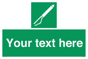 Custom sign safe condition Line throwing appliance